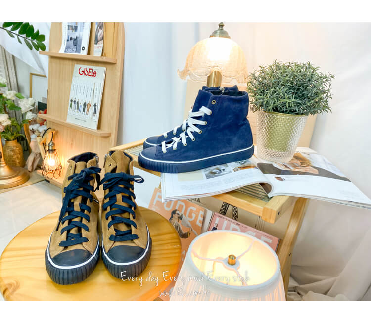 2214-1053-- 韓國自家品牌 --   復古・ 麂皮 ・ 高筒波鞋（韓國）